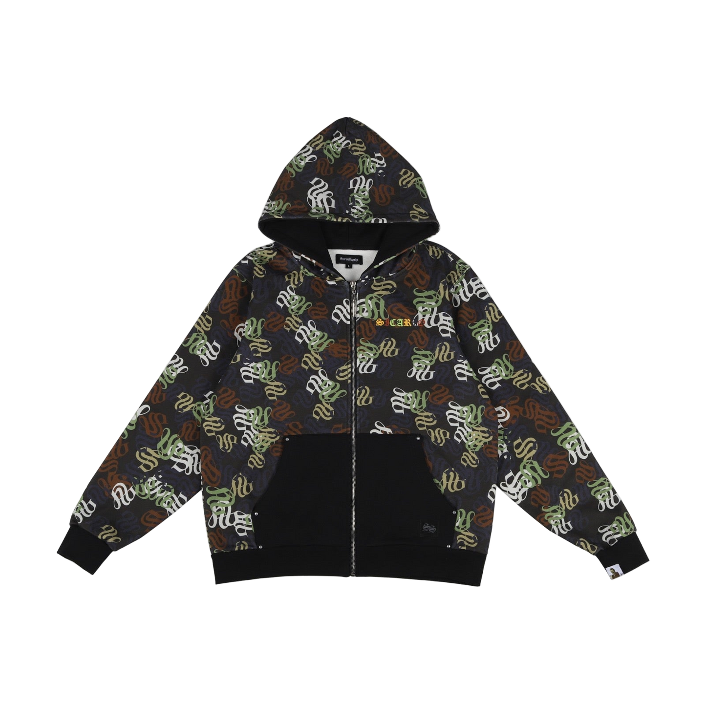 sicariosupplys "s" scattered zip up